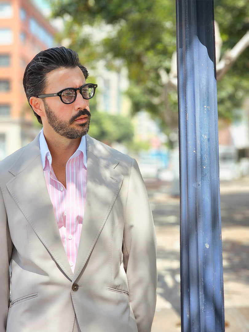 Made-to-Measure Taupe Tropical Wool Sport Jacket