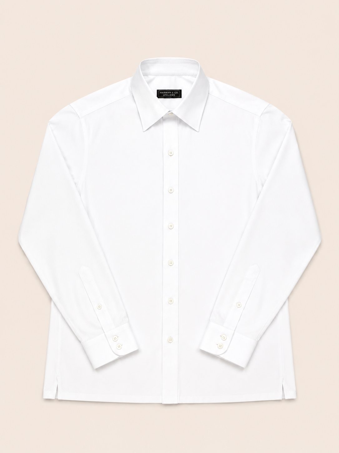 Made-to-Measure White Essential Dress Shirt