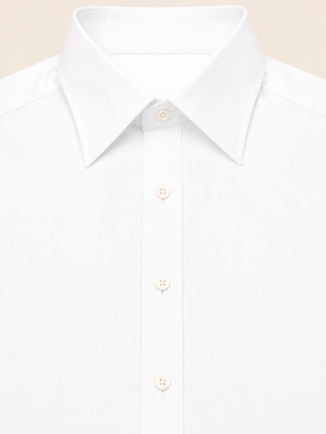 Made-to-Measure White Essential Dress Shirt
