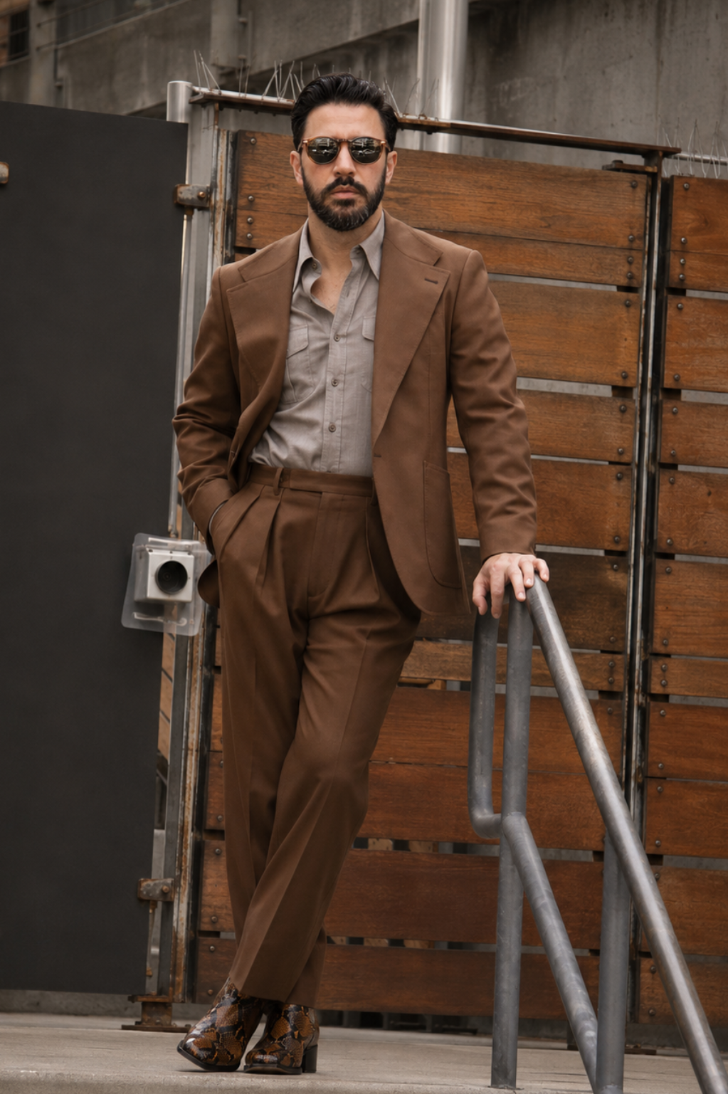 Made-to-Measure Tobacco Tropical Wool Sport Jacket