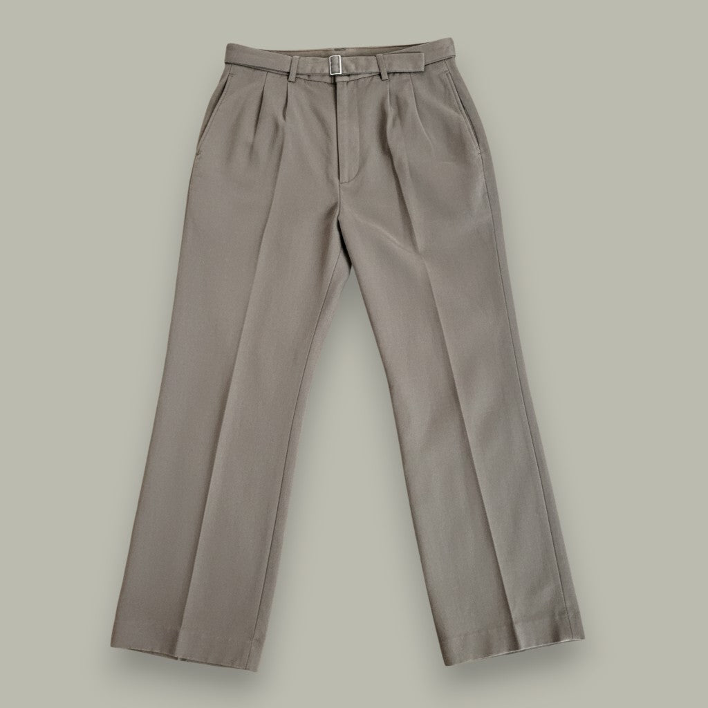 BRUSHED MOLESKIN TOUPE COTTON TROUSERS