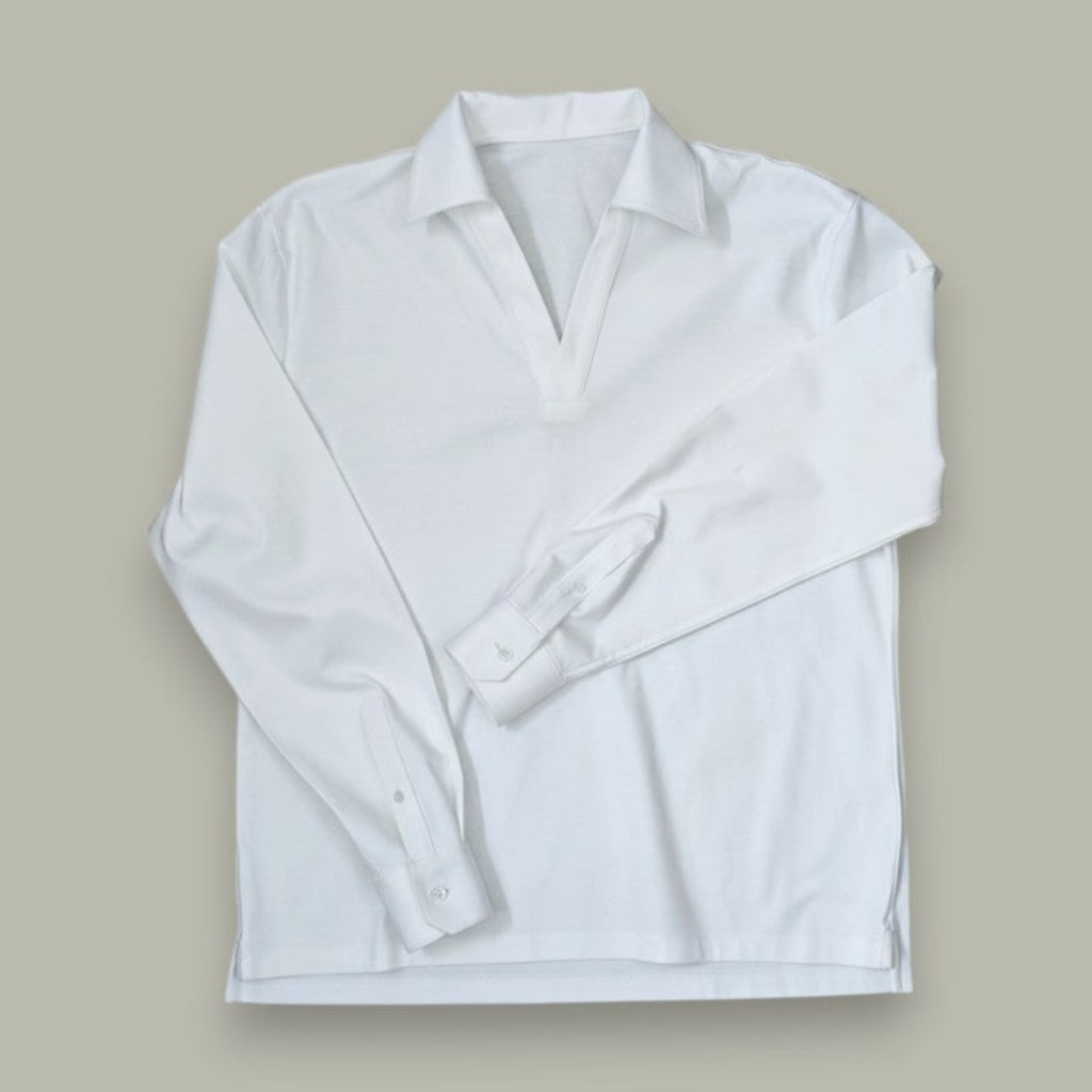 V COLLAR POLO - JUST A MEN SHOE