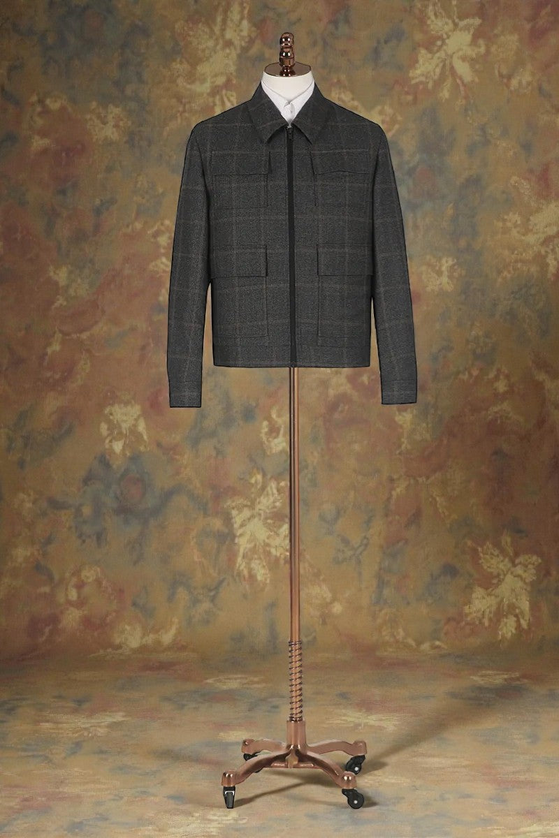 WOOL FIELD JACKET - JUST A MEN SHOE