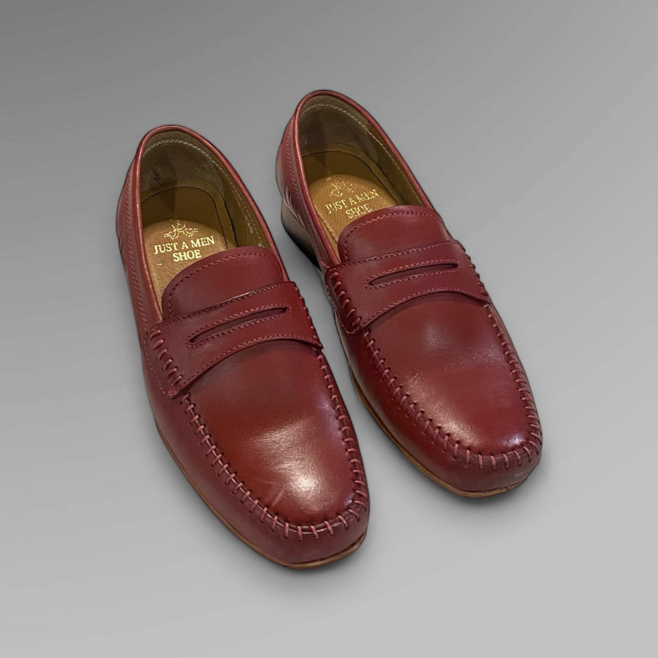 420 RED LOAFER - JUST A MEN SHOE