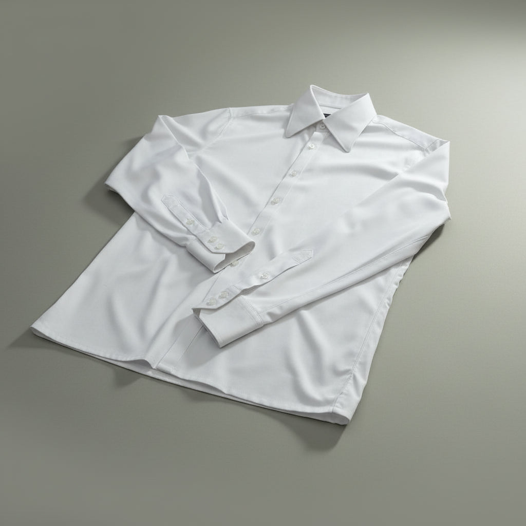 THE WHITE BAMBOO DRESS SHIRT