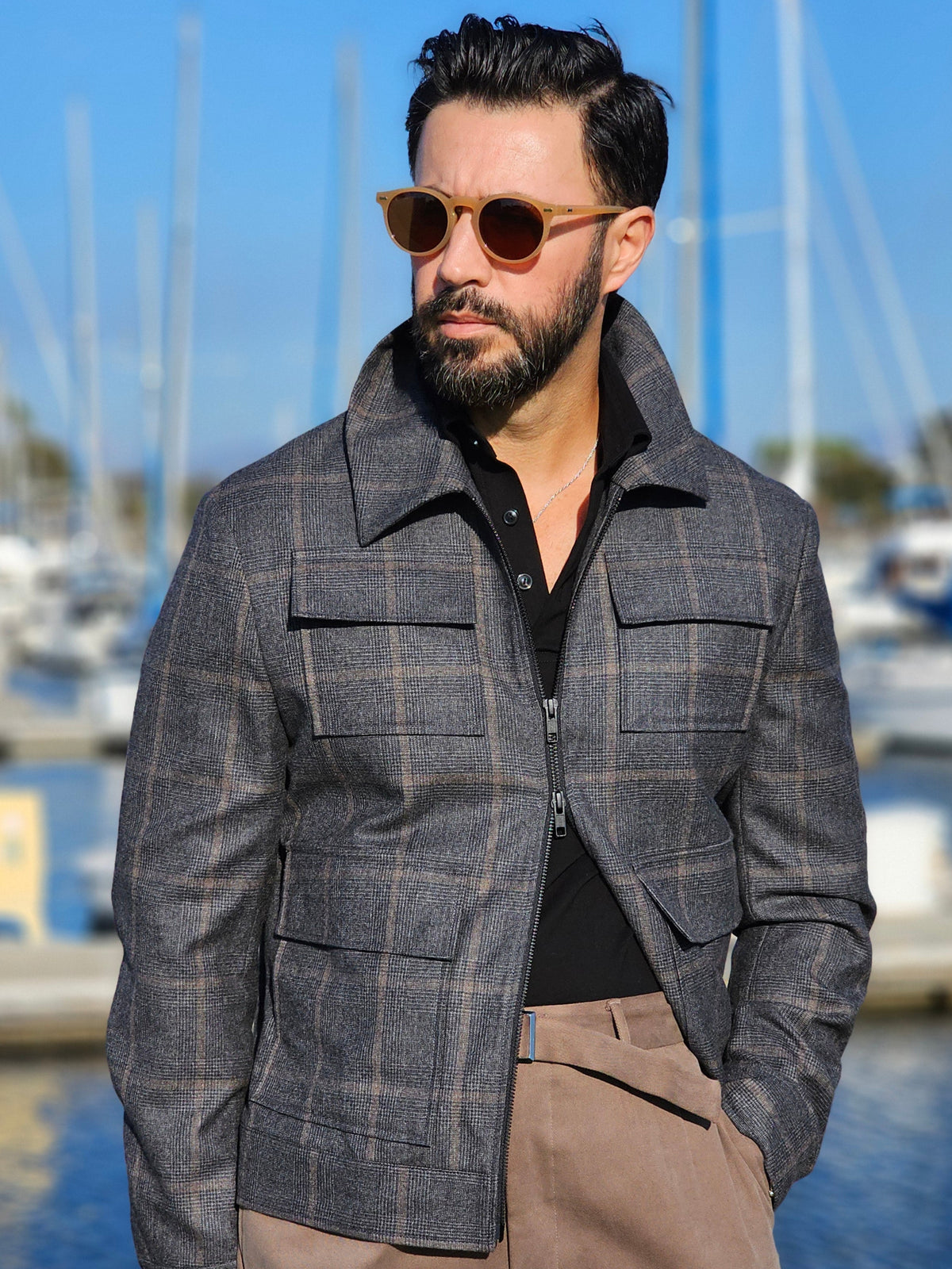 WOOL FIELD JACKET - JUST A MEN SHOE
