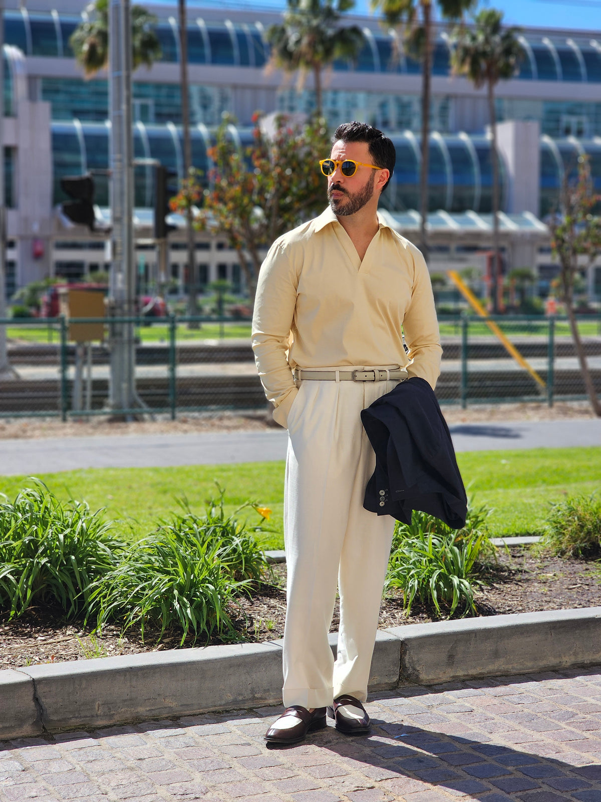 Gatsby Loafer – Ivory & Brown Full Grain Leather