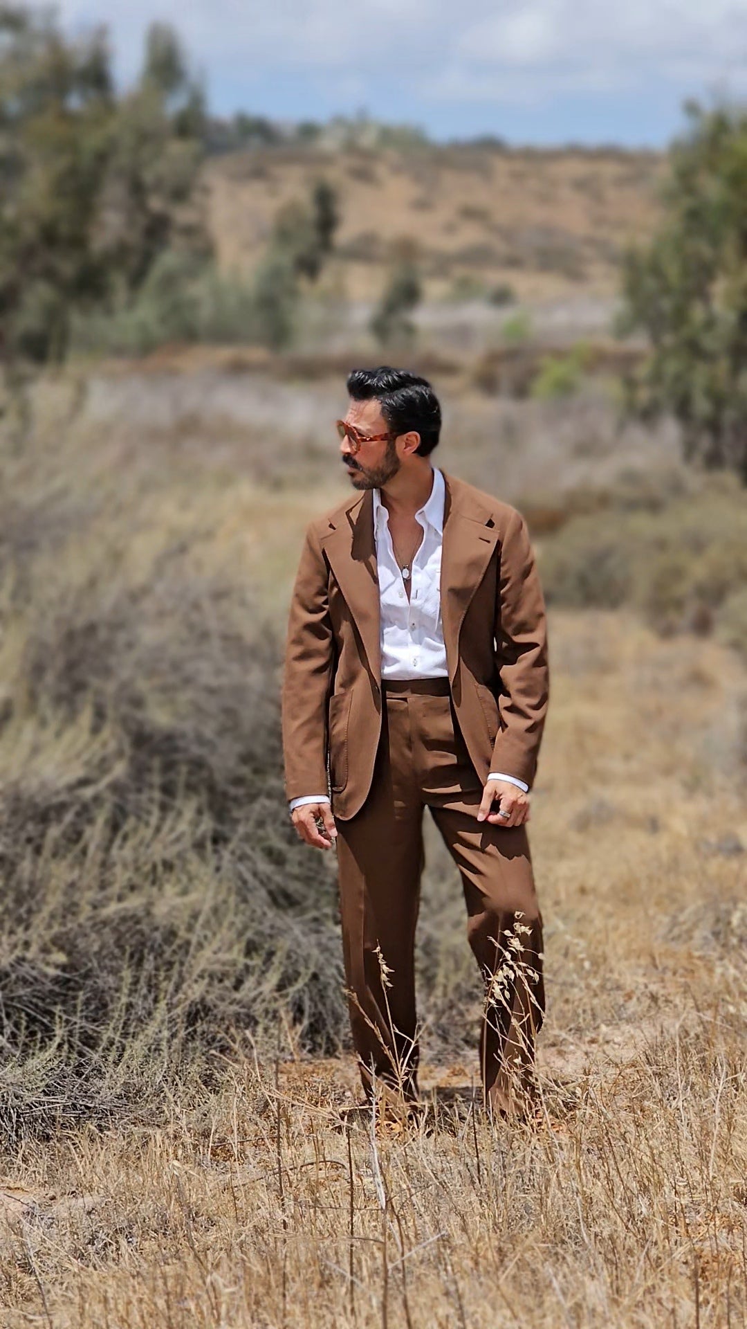 Made-to-Measure Tobacco Tropical Wool Trousers