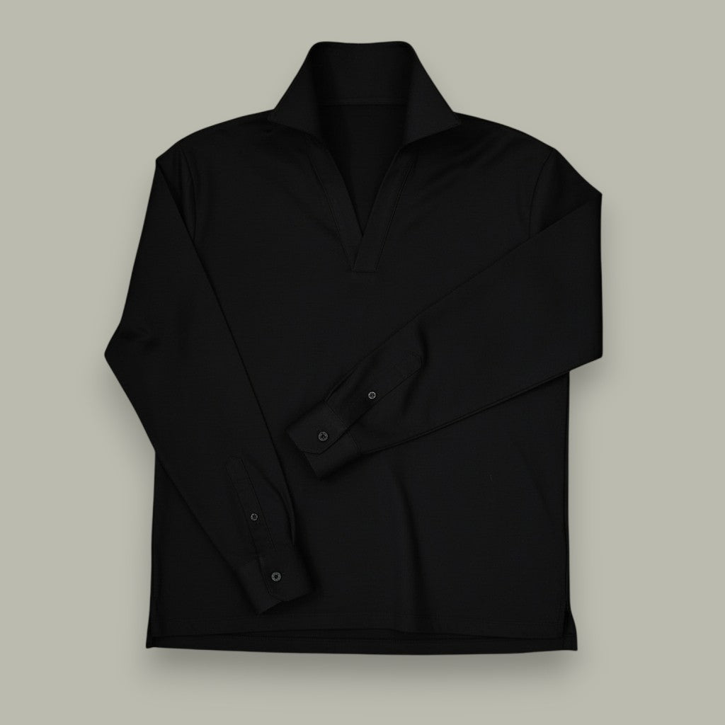 V COLLAR POLO - JUST A MEN SHOE