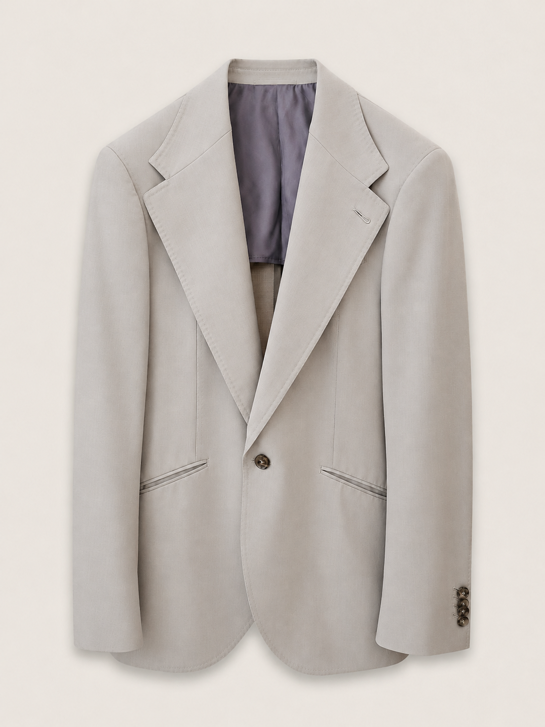 Made-to-Measure Taupe Tropical Wool Sport Jacket