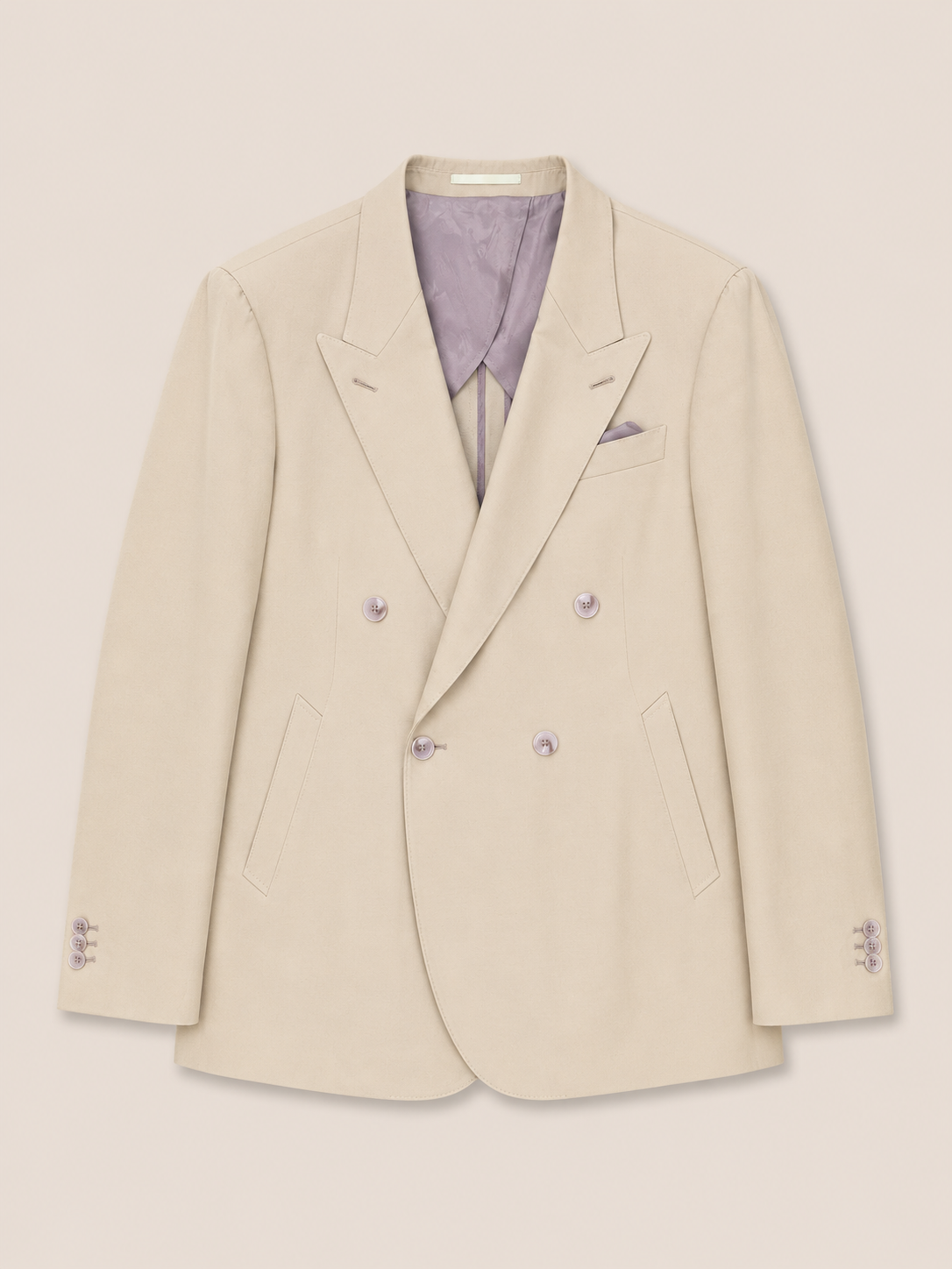 Made-to-Measure Butter Yellow Double-Breasted Sport Jacket