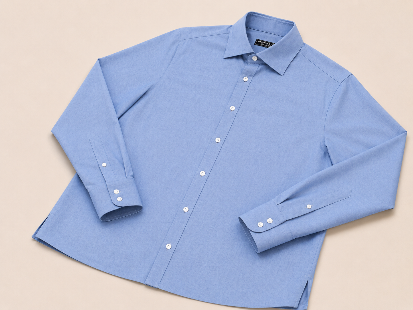 Made-to-Measure Light Blue Bamboo Shirt