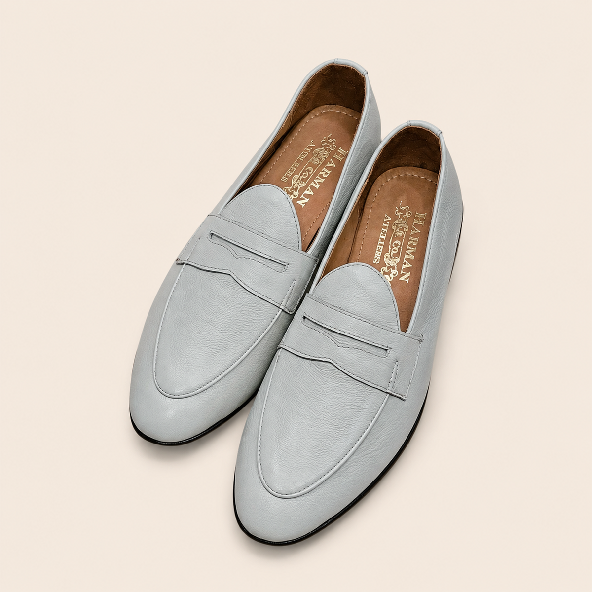 Hudson Penny Loafer – Oyster Ivory (Unlined)