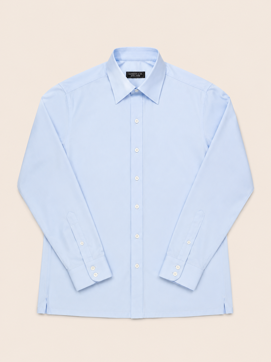 Made-to-Measure Light Blue Essential Dress Shirt