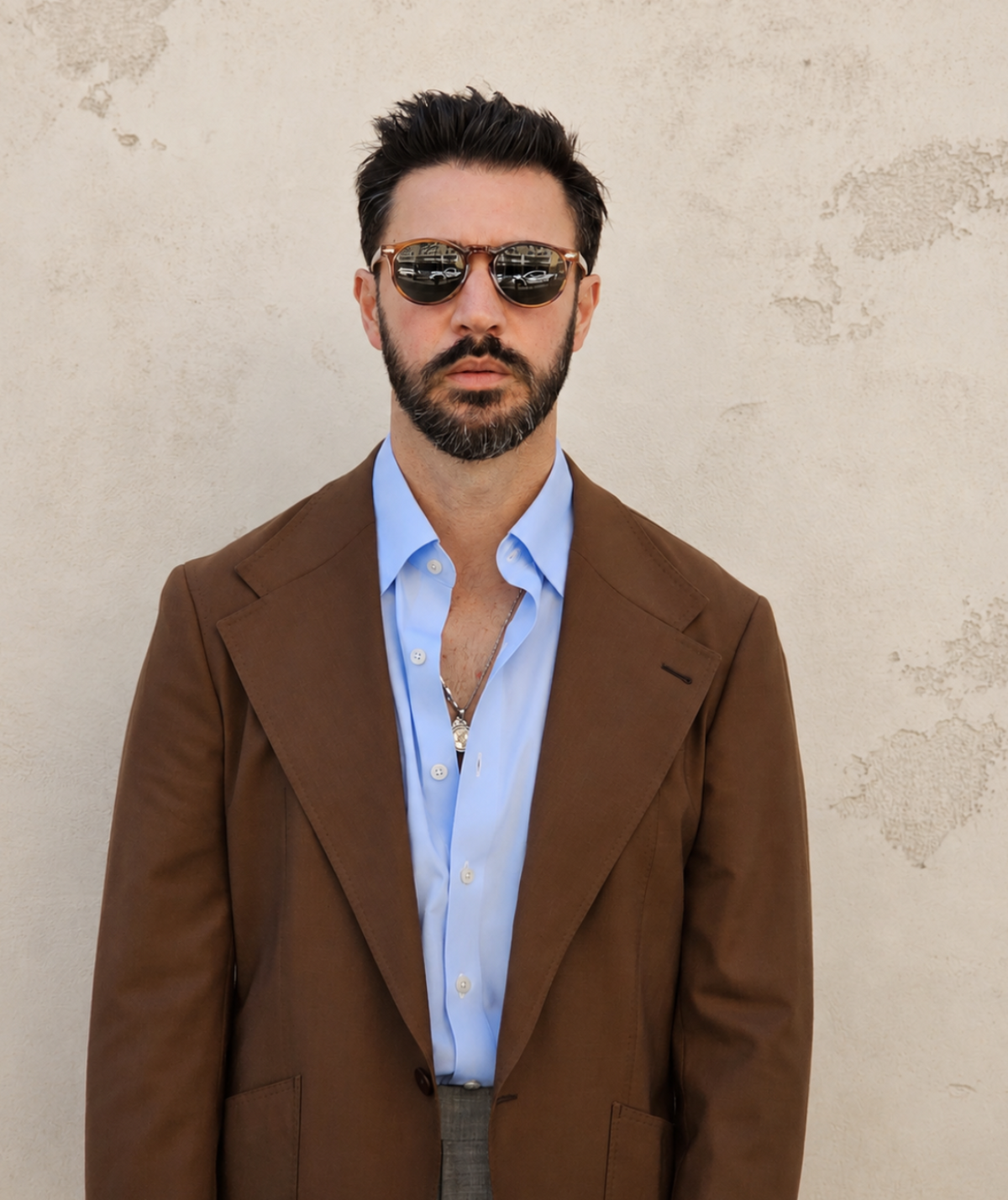 Made-to-Measure Tobacco Tropical Wool Sport Jacket