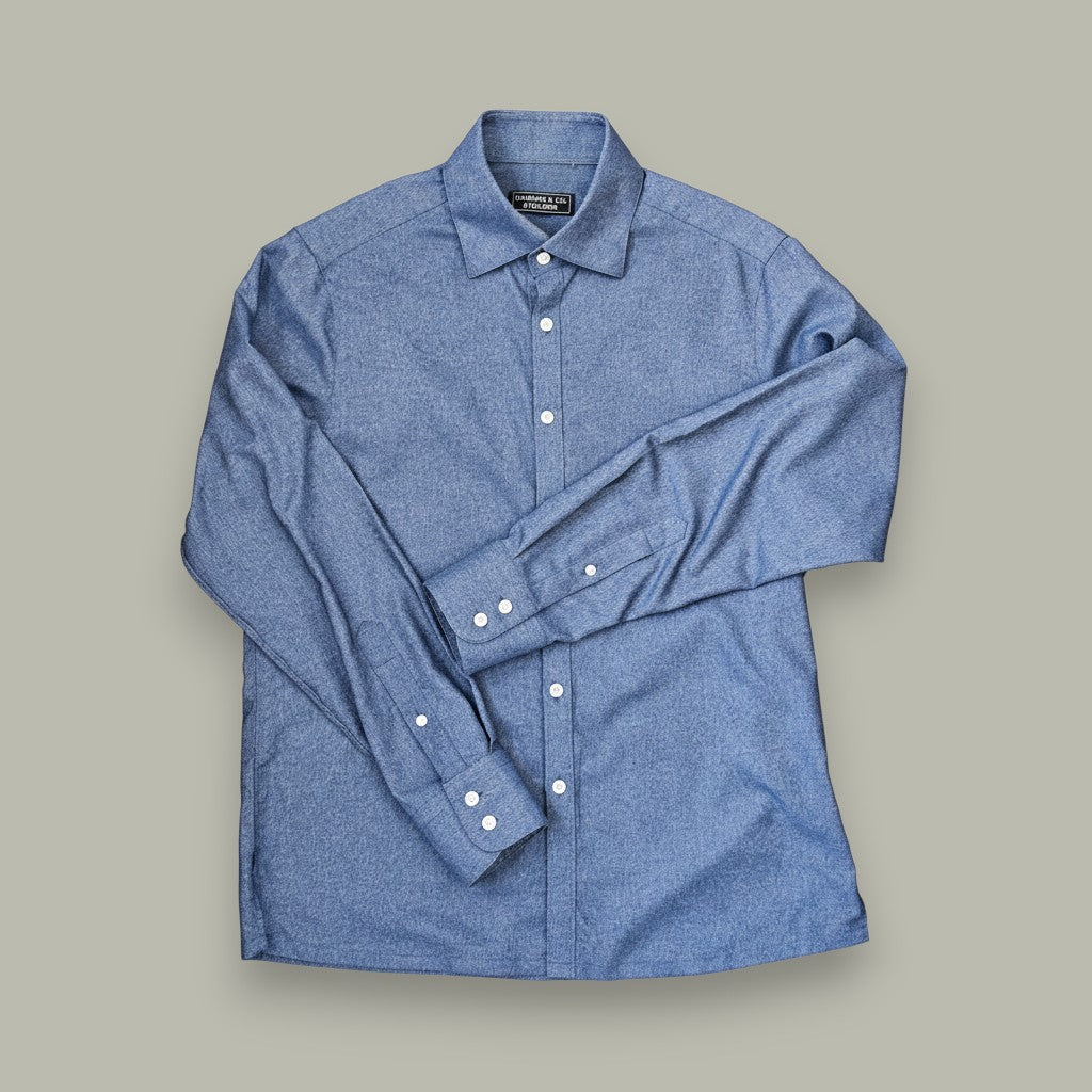 DENIM BAMBOO DRESS SHIRT