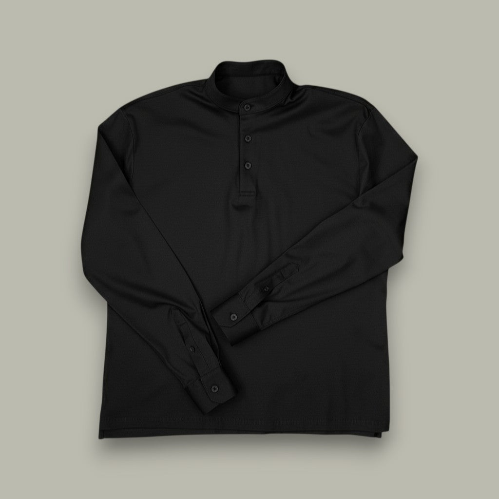 BAND COLLAR POLO