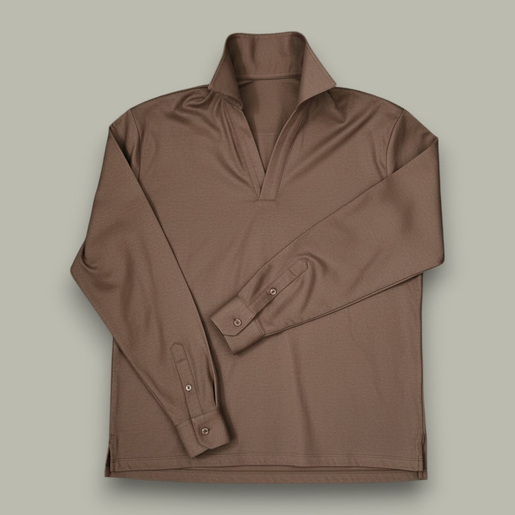 V COLLAR POLO - JUST A MEN SHOE