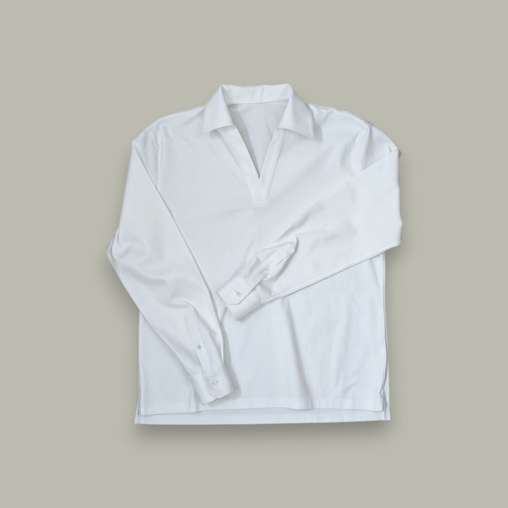 V COLLAR POLO - JUST A MEN SHOE