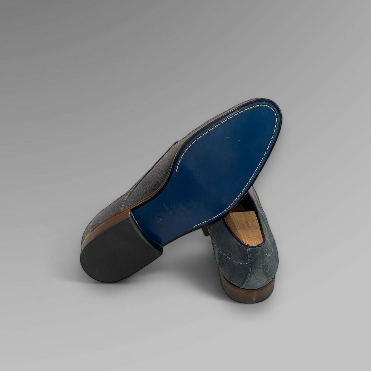 450 GREY SUEDE DERBY