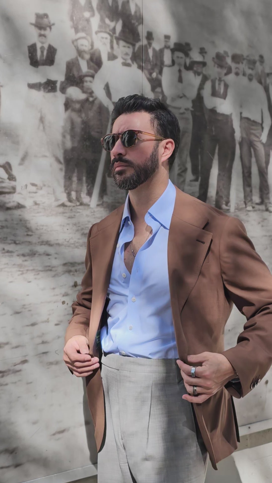 Made-to-Measure Tobacco Tropical Wool Sport Jacket