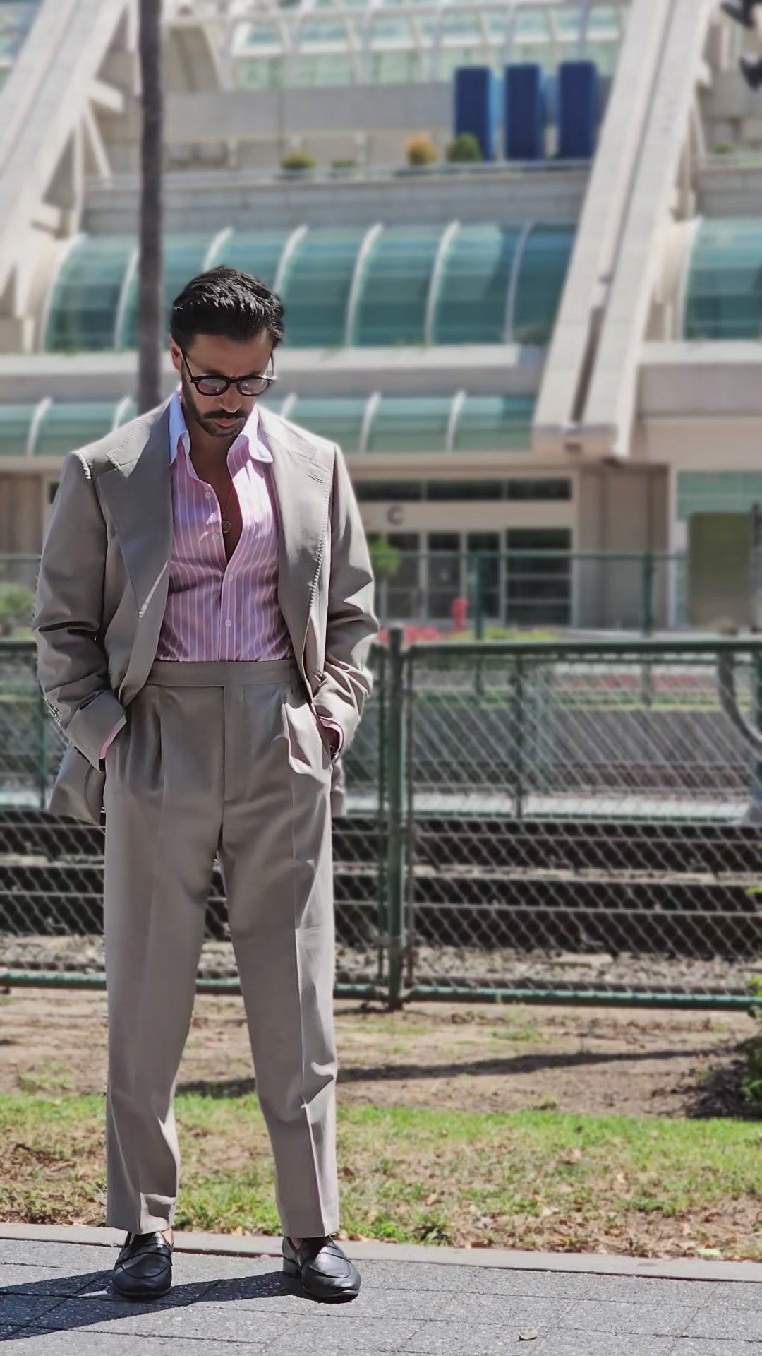 Made-to-Measure Taupe Tropical Wool Sport Jacket